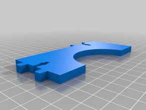 extendida en el eje z entre paréntesis i3 de acrílico del marco 3d la impresora partes 3d print model - Mito3D