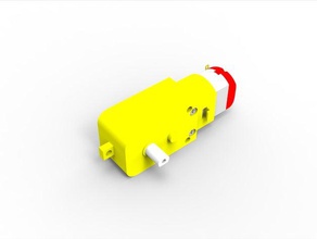 yellow tt motor 3d printer parts car 3d print model - Mito3D