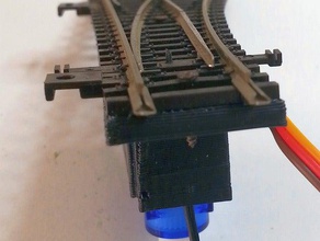 rail servo support railroad switch horizontal vehicles 3d print model - Mito3D