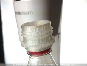 pet garrafa de espumante máquina adaptador substituição partes carbonato o co2 soda-stream sodastream água com gás maker 3d print model - Mito3D