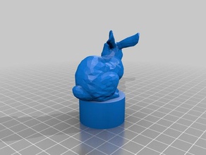 tavşan şişe dokunun gıda iç pet 3d print model - Mito3D