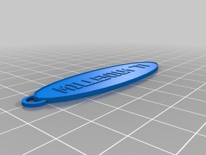 my customized oval keychain 3 keychains 3d print model - Mito3D