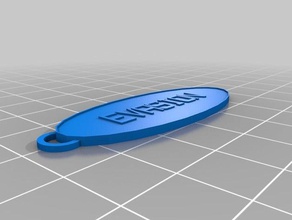 my customized oval keychain 4 keychains 3d print model - Mito3D