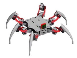 antdroid hexapod open source robot robotics arduino raspberry pi raspi ros 3d print model - Mito3D
