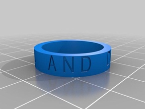 mon personnalisés ring2 anneaux 3d print model - Mito3D