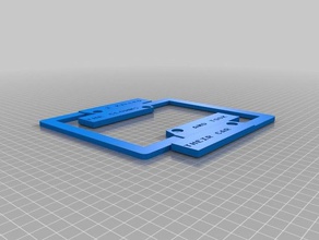 my customized license plate border signs logos 3d print model - Mito3D