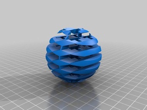 bio pelota cortada en ambos sentidos 3d impresión 3d print model - Mito3D
