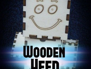 wooden heed puzzles box boxed head 3d print model - Mito3D