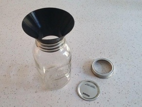 mason jar funnel household supplies 3d print model - Mito3D