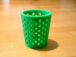 simple parametric basket containers craftml holder pen pencil 3d print model - Mito3D