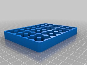 48 aa battery tray organization customized 3d print model - Mito3D