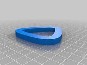 thick rounded triangle math art customized 3d print model - Mito3D