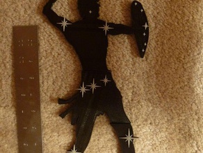la constellation d'orion art lueur sombre silhouette 3d print model - Mito3D