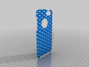 iphone 55s case honeycomb pattern 3d printing 3d print model - Mito3D