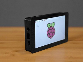 7in portátil raspberry pi multi-touch do tablet adafruit touchscreen 3d print model - Mito3D