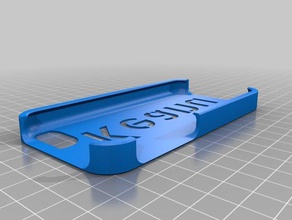 keanu stencil font iphone case mobile customized 3d print model - Mito3D