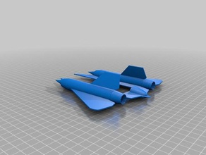 sr-71 blackbird wings 3d printing 3d print model - Mito3D