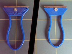 rasoir grattoir la main outils de lame 3d print model - Mito3D