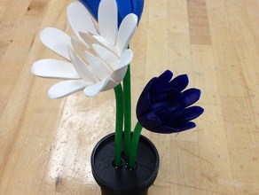 çiçek pot dekor çiçeklenme dekorasyon dekoratif saksı saksısı ev dekorasyonu 3d print model - Mito3D