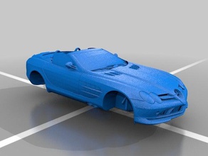 nfsr mercedes-benz slr mclaren 722 só corpo 3d impressão carro 3d print model - Mito3D