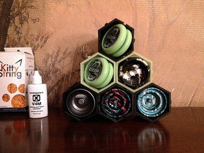 yobox modüler kovan raf diğer küçük eşyalar rolü John Travolta oynuyo hakkaten kaplar Petek kalem tutucu yoyo 3d print model - Mito3D