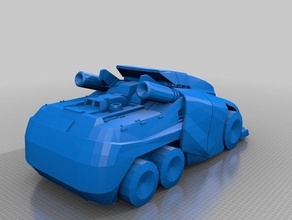 tfwfc optimus prime vehicle mode 3d printing 3d print model - Mito3D