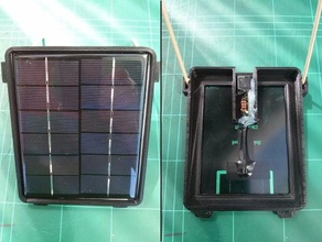solar-powered phone tablet device charger outdoor garden solar panel power 3d print model - Mito3D