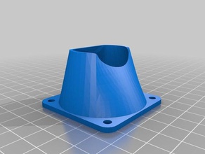 fan support funnel makergear m2 v4 3d printer parts 3d print model - Mito3D