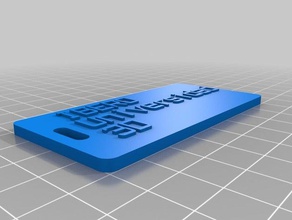 ibero etiqueta de bagagem organização personalizado 3d print model - Mito3D