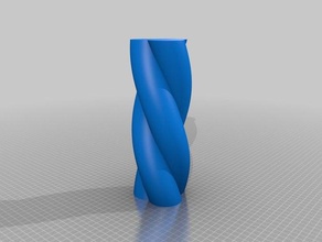 twisted parametrik vazo matematik sanat 3d print model - Mito3D