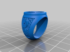 kb ring fashion rings 3d print model - Mito3D