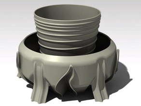 auto irrigazione fioriera versione 23 sculture vaso 3d print model - Mito3D