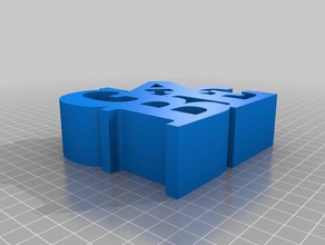 gabe işareti heykeller özelleştirilmiş 3d print model - Mito3D
