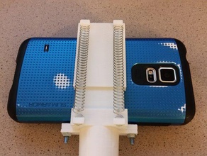 Frühling geladen-Telefon-Halter Kamera funktionell ist Mikrofon-Ständer mobile Handy modular mount robo 3d r1 Schrauben nützlich 3d print model - Mito3D