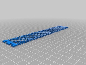 my customized chainlink bracelet jewelry 3d print model - Mito3D