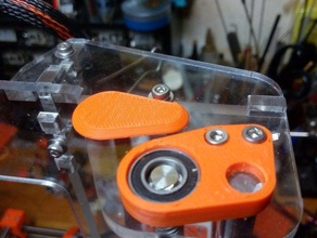 prusa i3 axis bearing holder 3d printer parts rework 3d print model - Mito3D