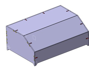 replicator 2 üst kasa 3d yazıcı aksesuarlar 3d print model - Mito3D