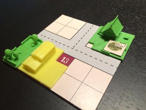 cadeia alimentar magnata as peças do jogo brinquedo os acessórios boardgame 3d print model - Mito3D