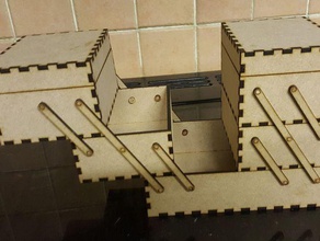 3 katmanlı kutusu kaplar 3d print model - Mito3D