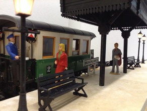 la escala de estación arquitectura hobby g-escala lgb modelo ferrocarril openrailway tren 3d print model - Mito3D
