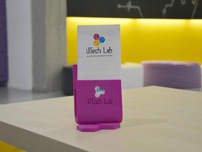 leaflet stand office display holder paper utechlab 3d print model - Mito3D