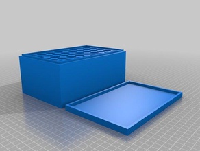 il mio personalizzato parametrico impilabile munizioni coperchio della scatola sport all'aperto 3d print model - Mito3D