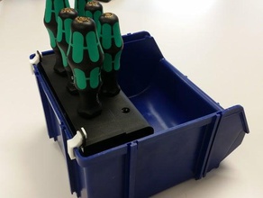 wera Schraubendreher-rack-Halter öffnen-fronted-Lagerplatz tool Inhaber Boxen 3d print model - Mito3D