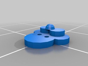 minnie botón 3d la impresión arcos los botones lindo de disney a las niñas mouse tywlsofastoria 3d print model - Mito3D