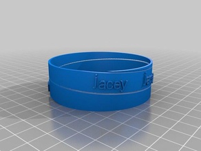 jacey bracelet art customized 3d print model - Mito3D