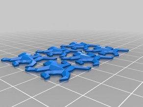 my customized volume printing tool escher lizard sculptures 3d print model - Mito3D