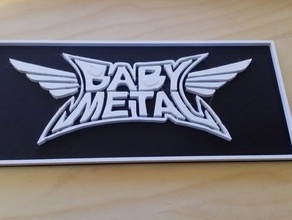babymetal plaque signs logos 3d print model - Mito3D