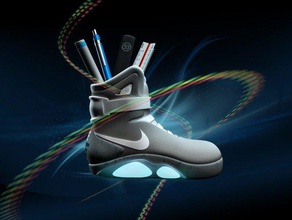 air mag sneakers pen holder gadgets airmag back future bttf delorean marty mcfly nike shoe 3d print model - Mito3D