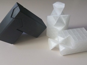 3-Wege-Gelenk kawai tsugite math 123d clever geometrie 3d print model - Mito3D