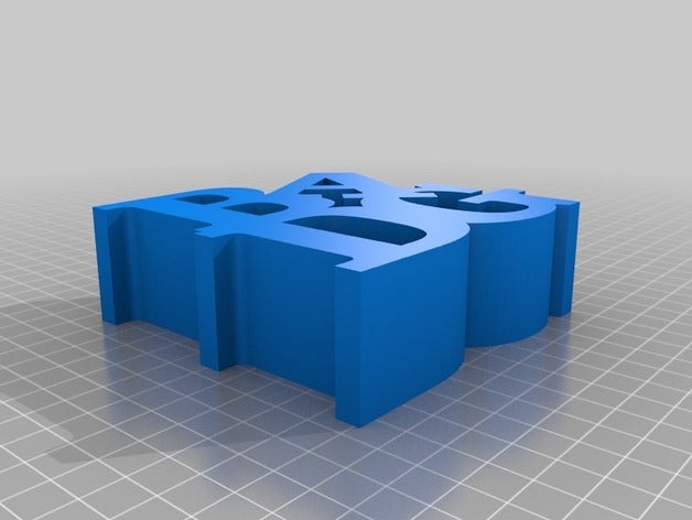 badg las esculturas personalizado 3D print model - Mito3D